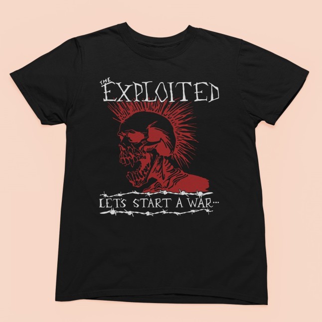 The Exploited Let's Start A War Men and Women T-Shirt - 1