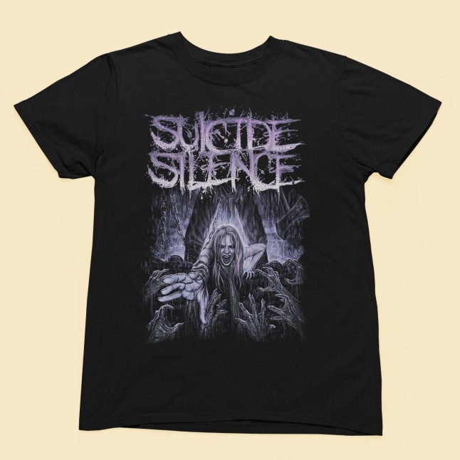 Suicide Silence Fan Art 3 Men and Women T-Shirt - 1