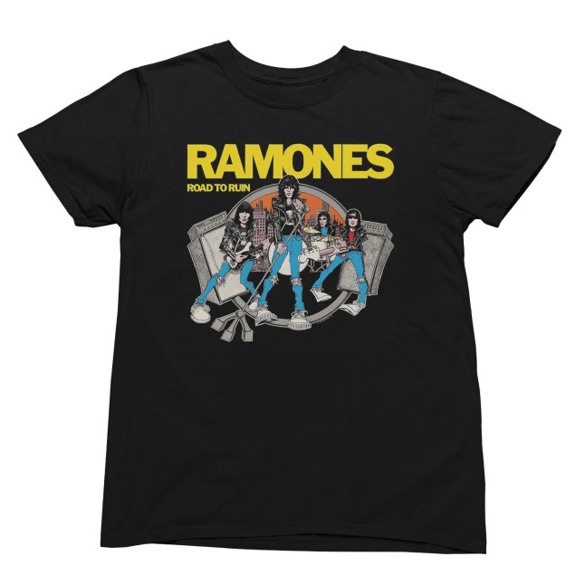 Ramones Road to Ruin Album Cover Men and Women T-Shirt - 1