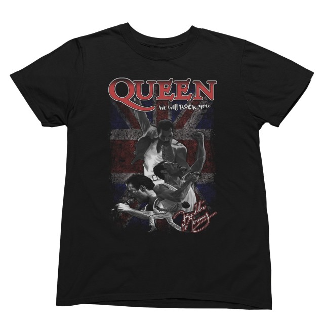 Queen Freddie Mercury We Will Rock You Fan Art Men and Women T-Shirt - 1