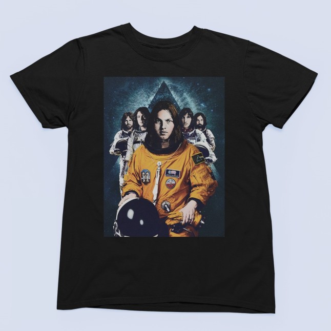 Pink Floyd Band Members Astronauts Fan Art Men and Women T-Shirt - 1