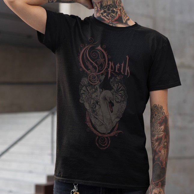 Opeth Ethereal Swans Fan Art Men and Women T-Shirt - 1