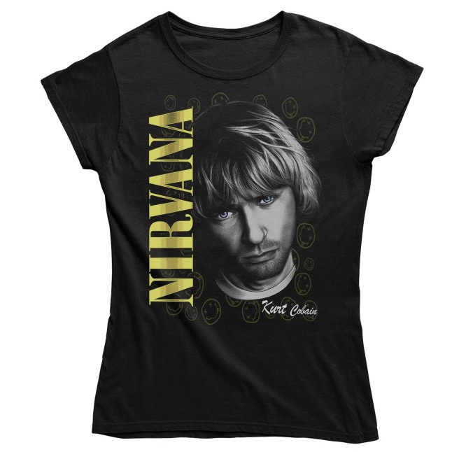 Nirvana Kurt Cobain Potrait Fan Art Men and Women T Shirt SimplyStick