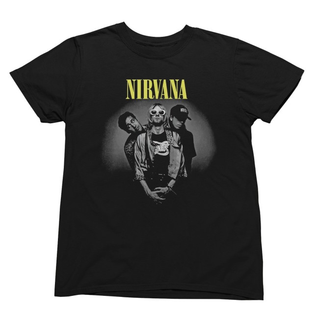 Nirvana Band Members Fan Art Men and Women T-Shirt - 1