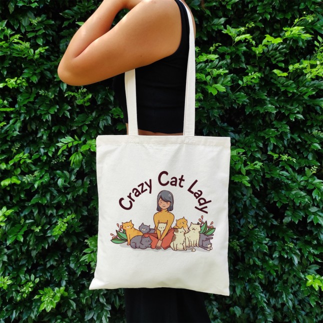 Crazy Cat Lady Medium Tote Bag - 1