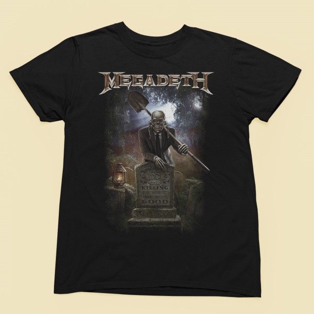 Megadeth 35 Years of Metal Fan Art Men and Women T-Shirt - 1