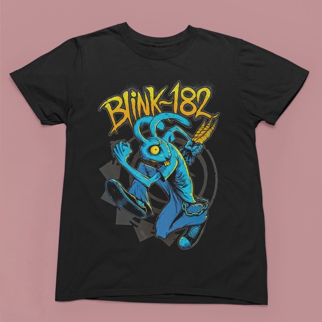 Blink-182 Bunny Fan Art Men and Women T-Shirt - 1