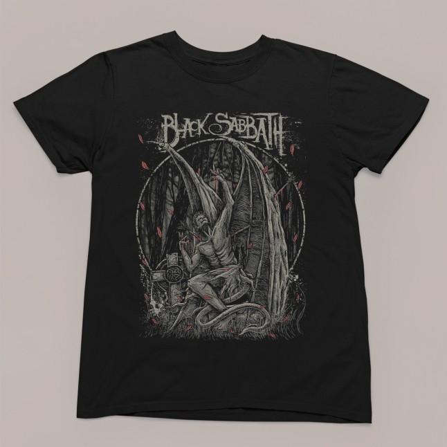 Black Sabbath Dark Seraph Fan Art Men and Women T-Shirt - 1