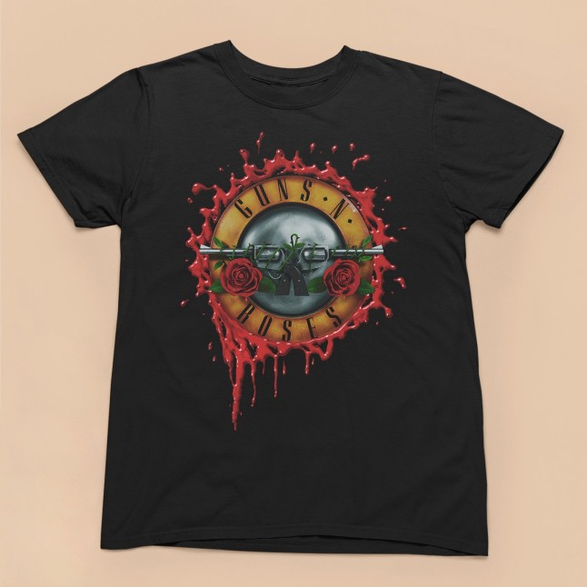 Guns N' Roses Band Logo Fan Art Men and Women T-Shirt - 1