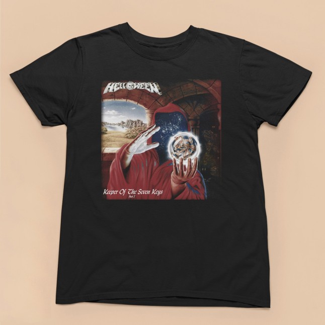 Helloween Keeps Of The Seven Keys Part I Album Art Men and Women T-Shirt - 1