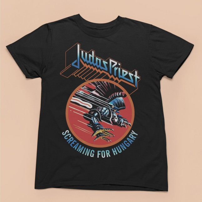 Judas Priest Screaming for Hungary Concert Tribute Men and Women T-Shirt - 1