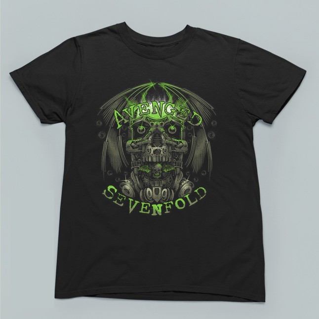 Avenged Sevenfold Green Inferno Fan Art Men and Women T-Shirt - 1