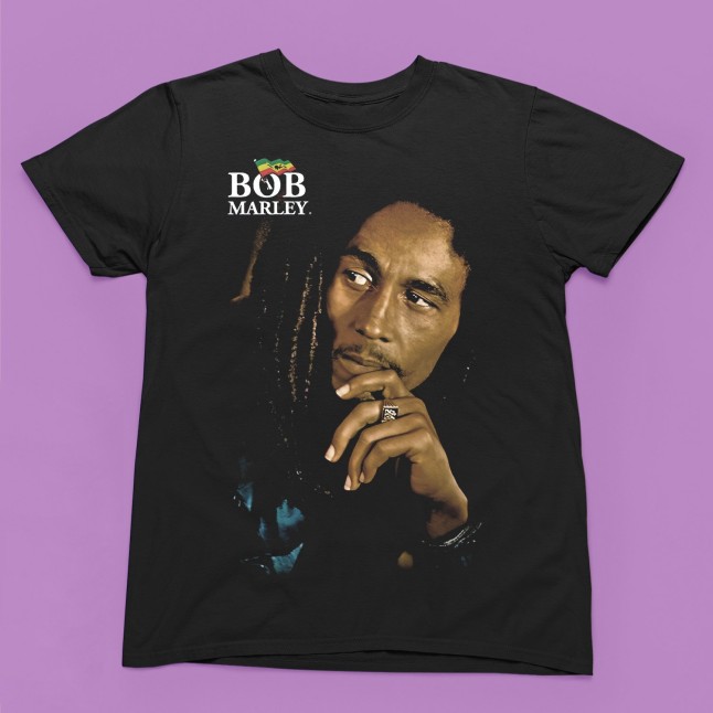 Bob Marley Portrait Fan Art Men and Women T-Shirt - 1