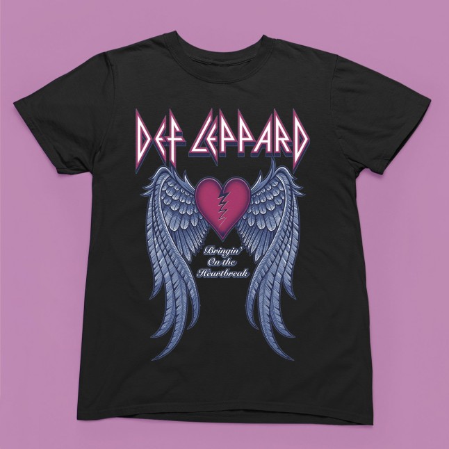 Def Leppard Bring On The Heartbreak Men and Women T-Shirt - 1