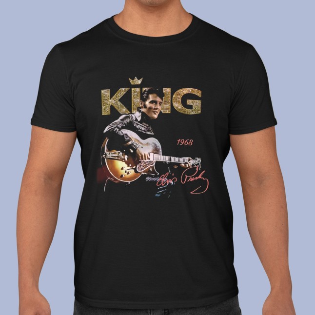 Elvis Presley The King Fan Art Men and Women T-Shirt - 2