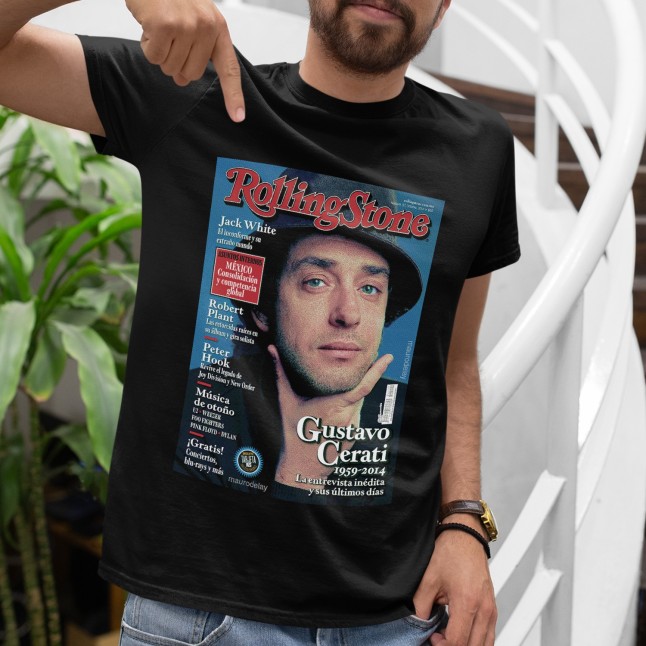 Gustavo Cerati Rolling Stone Magazine Cover Men and Women T-Shirt - 1