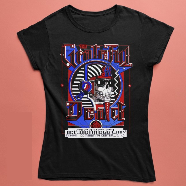 Grateful Dead At Berkeley Community Centre Men and Women T-Shirt - 3