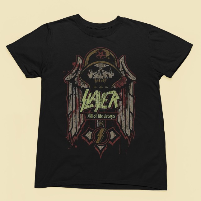 Slayer All of Life Decays Men and Women T-Shirt - 1