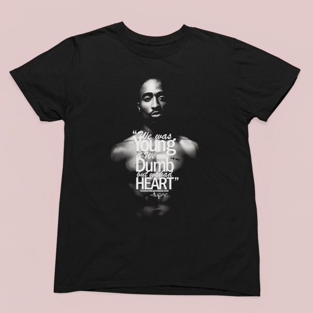 2Pac Young and Dumb Quote T-Shirt - 2