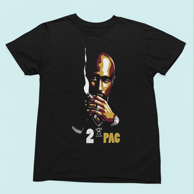 2Pac Minimalist Portrait T-Shirt - 1