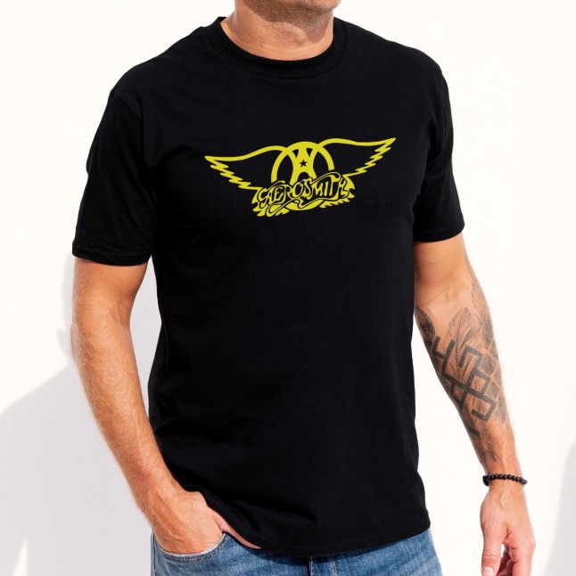 Aerosmith Yellow Wings Logo T-Shirt - 1