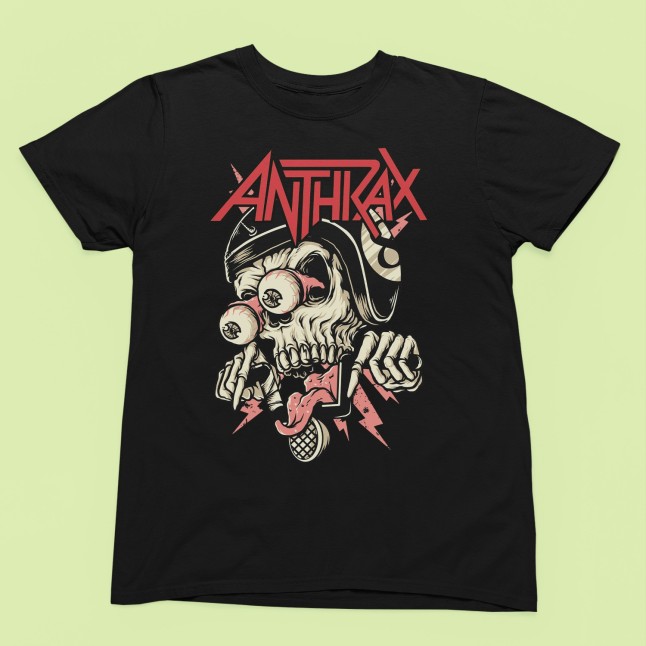 Anthrax Screaming Skull T-Shirt - 1