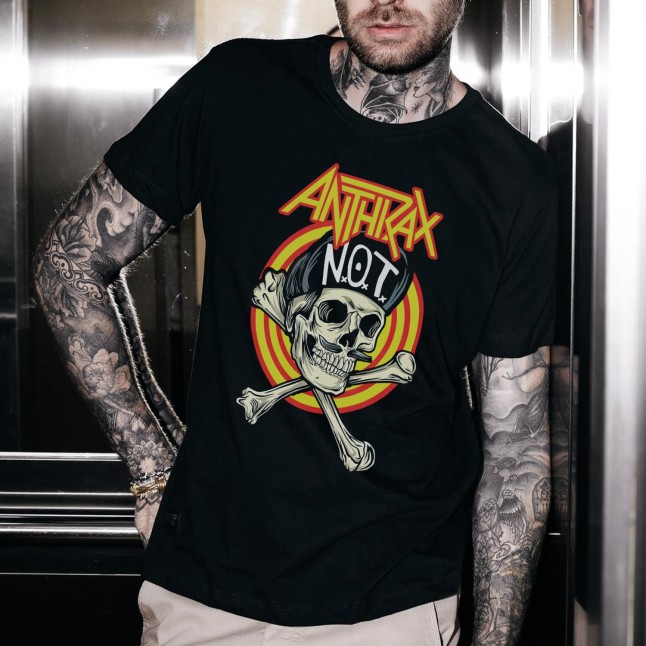 Anthrax NOT Skull T-Shirt - 1