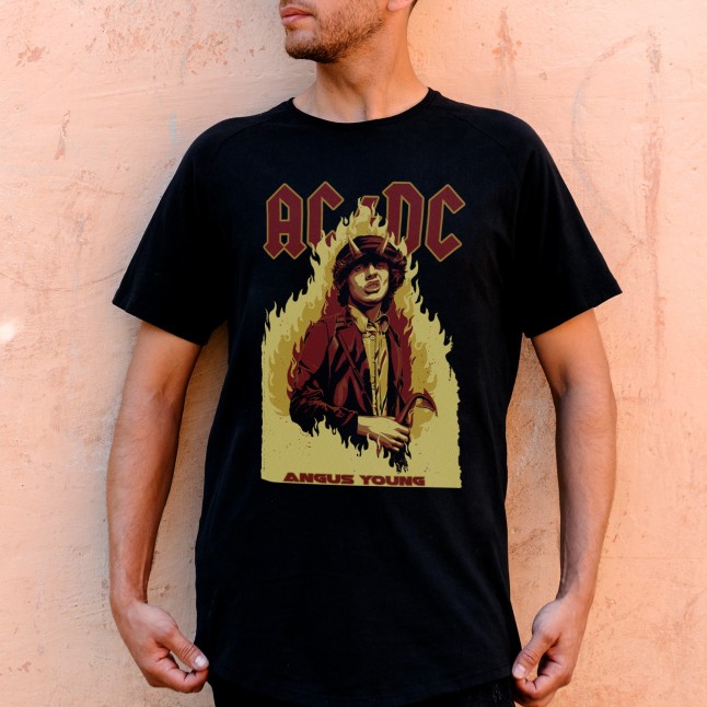 AC/DC Angus Young Flames T-Shirt - 1