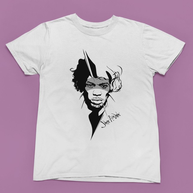 Jimi Hendrix Abstract Portrait T-Shirt - 1