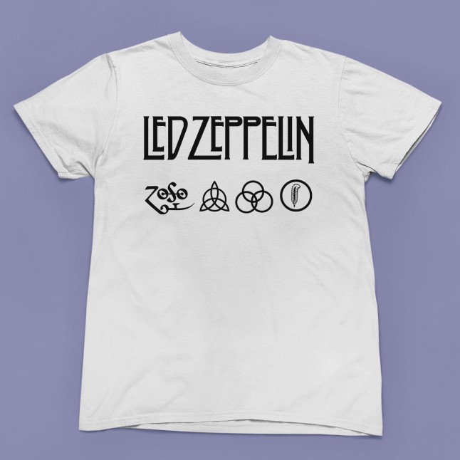 Led Zeppelin Symbols Logo T-Shirt - 1