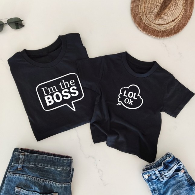 I'm The Boss Father and Child Matching T-Shirt - 1