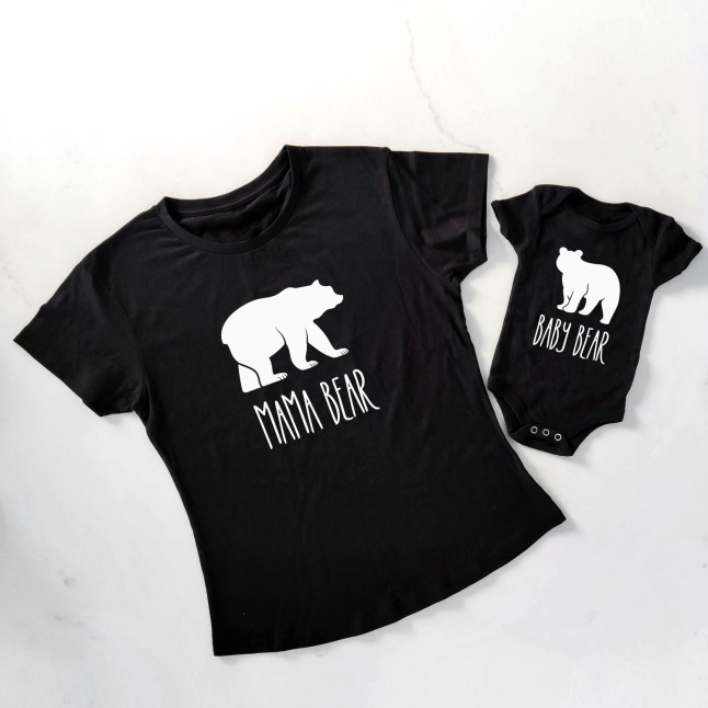 Mama Bear & Baby Bear Mother and Child Matching T-Shirt - 1