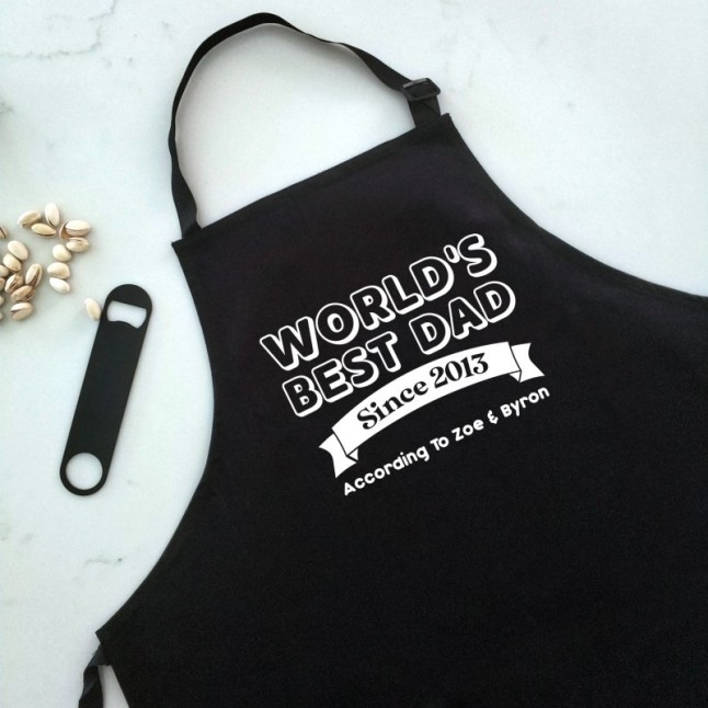 Custom World's Best Dad Apron - 1