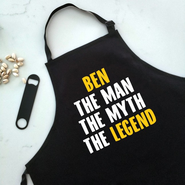 Custom The Man The Myth The Legend Apron - 2