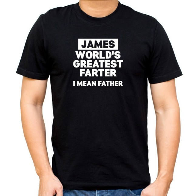 Customised World's Greatest Farter T-Shirt - 1