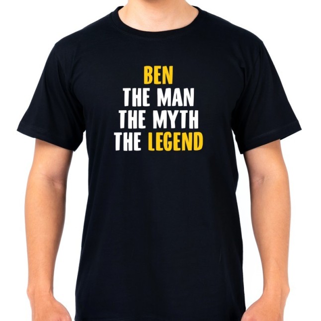 Custom The Man The Myth The Legend T-Shirt - 1