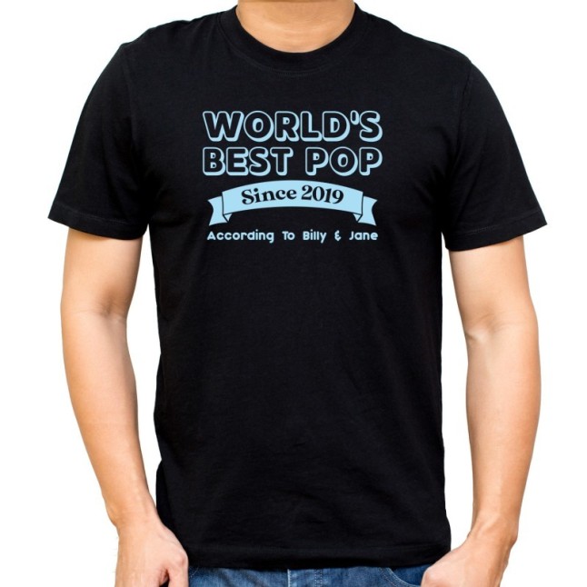 Custom World's Best Dad T-Shirt - 1