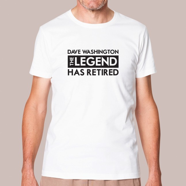 Custom The Legend Retired T-Shirt - 1