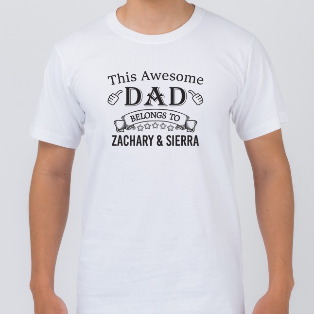 Custom This Awesome Dad T-Shirt - 1