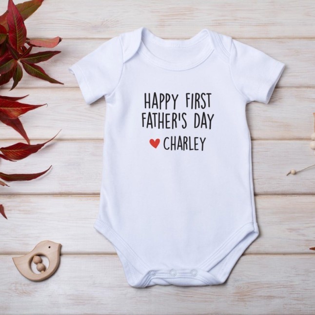 Custom First Father's Day Onesies - 1