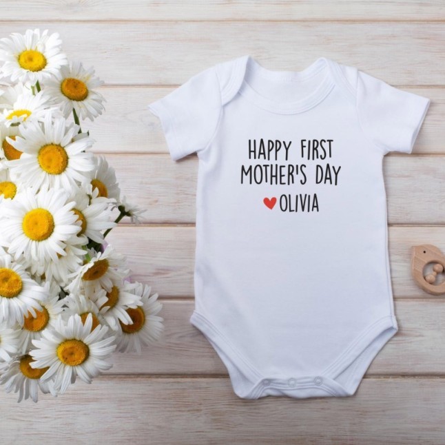 Custom First Mother's Day Onesies - 1