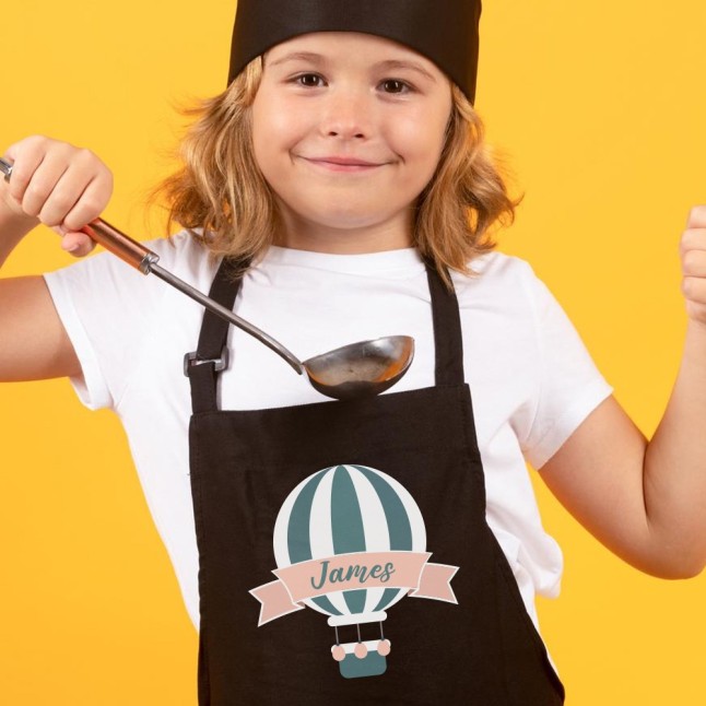 Custom Hot Air Balloon Kids Apron - 1