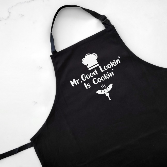 Mr. Good Lookin' Is Cookin' Apron - 1