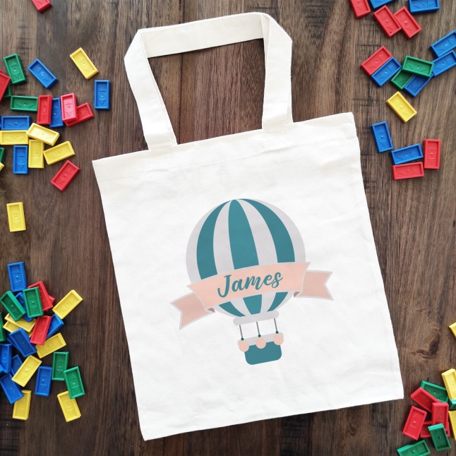 Custom Hot Air Balloon Library Bag - 1