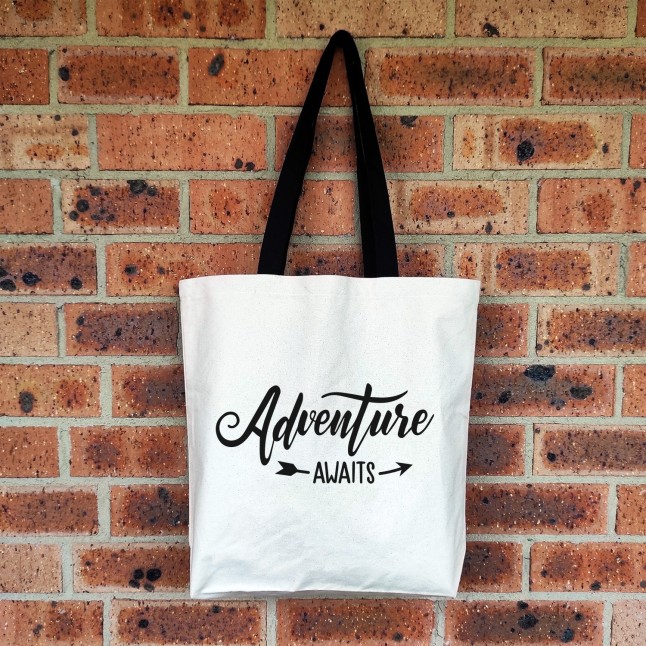 Adventure Awaits Large Tote Bag - 1