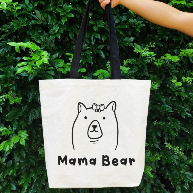 Mama Bear Large Tote Bag - 1