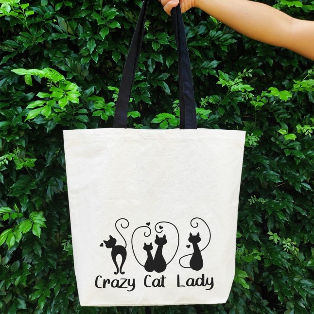 Crazy Cat Lady Large Tote Bag - 1