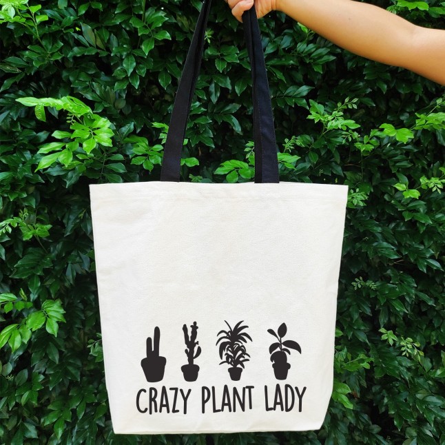 Crazy Plant Lady Large Tote Bag - 1