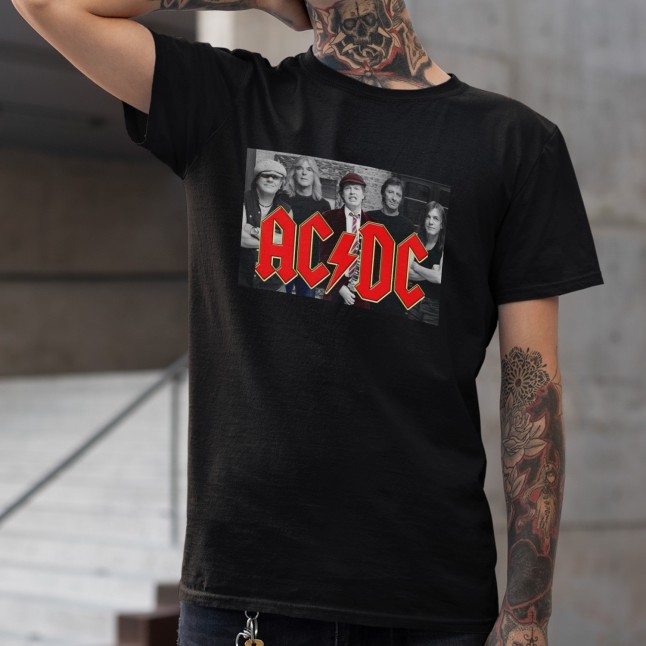 AC/DC Band Members Fan Art Men and Women T-Shirt - 1