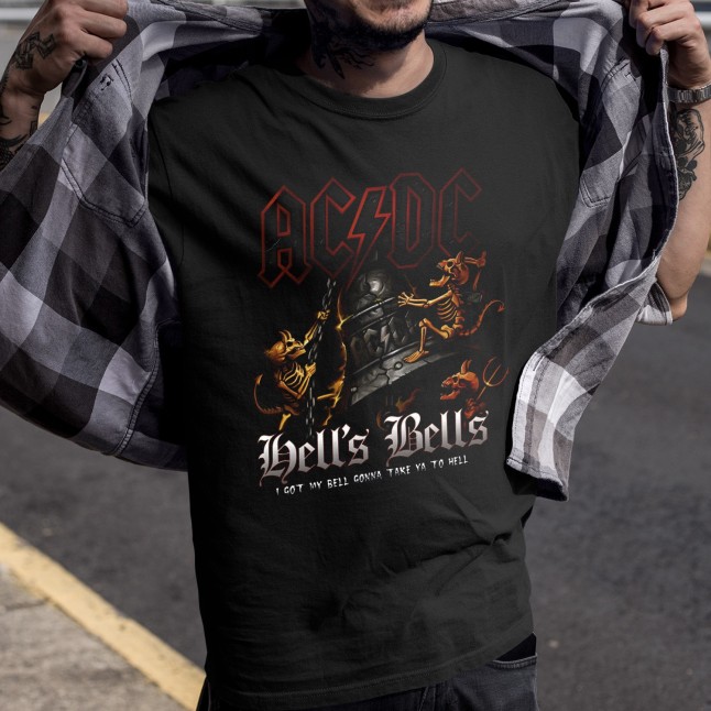 AC/DC Hell's Bells Fan Art Men and Women T-Shirt - 2